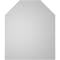 Ekena Millwork Octagonal Top Surface Mount PVC Gable Vent w/ 3-1/2"W x 1"P Standard Frame, 22"W x 26"H GVPOT22X2601SN - alternate 3